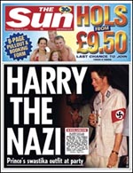 Harry Windsor, Prince Harry, Harry Nazi, racist bastard