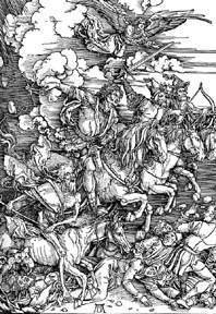 albrecht Durer, 4 horsemen, Apocalypse